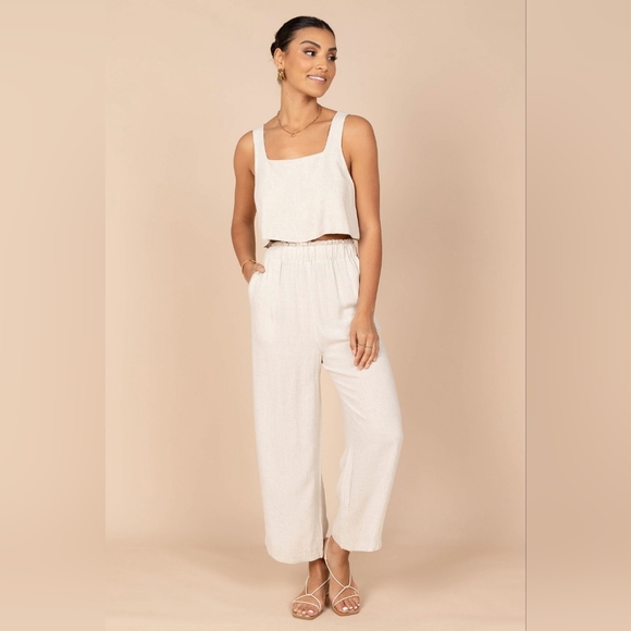 Petal & Pup Pants - Petal + Pup Eleanor High Waisted Pants – Beige